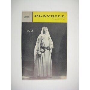 Ross Playbill Vintage 1962 Hudson Theatre John Mills John Williams Keen Merrick